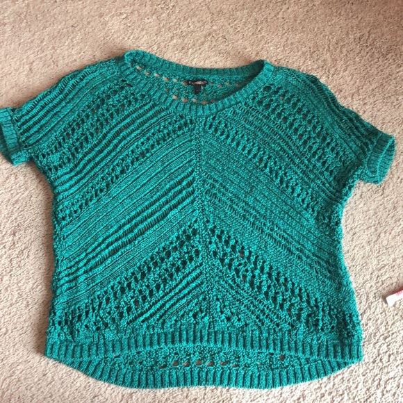 Express Green Crochet Top - Picture 6 of 8